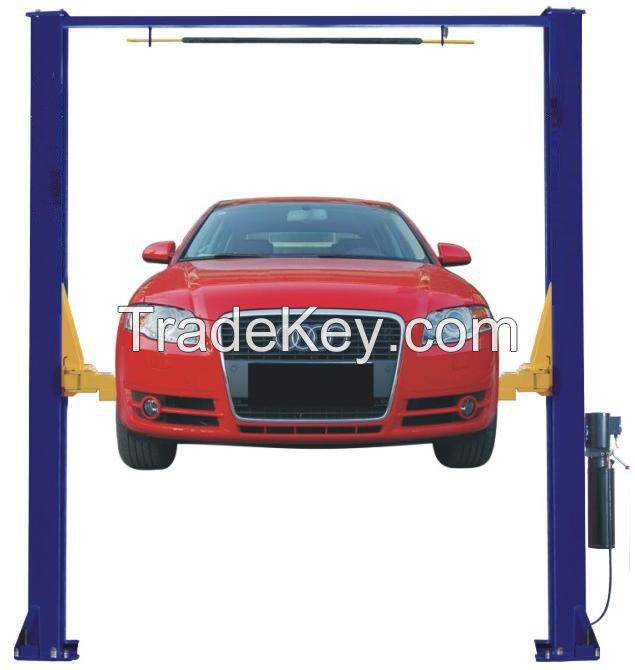 two post and double cylinder hydraulic car lift