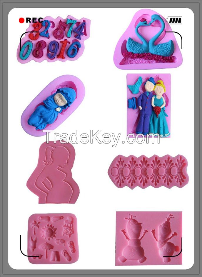 Sugar craft fondant cake decoration silicone mould