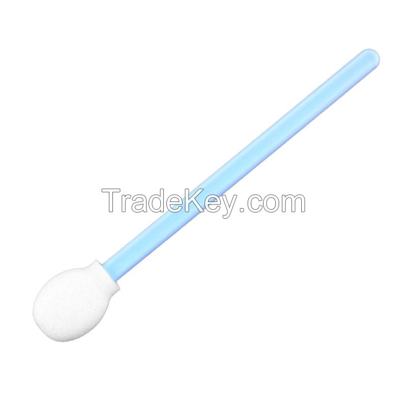 100 PPi Closed-cell Foam Cleanroom Swab with Large Circular Head for Electronic Equipment Cleaning