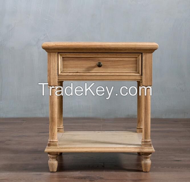 French Antique Finshing Restaurant Side Wooden Coffee Table, Reproduction Antique Chair used for hotel