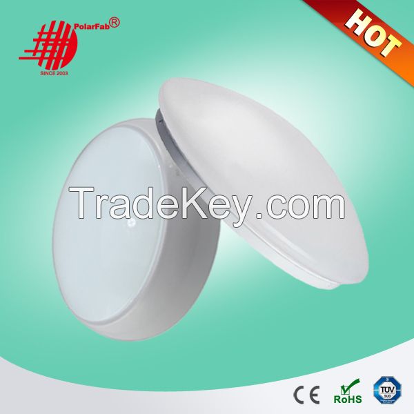 2D Emergency ceiling lights ip65 90lm/w 12W 15W ceiling lights with microwave sensor  CE ERP UL