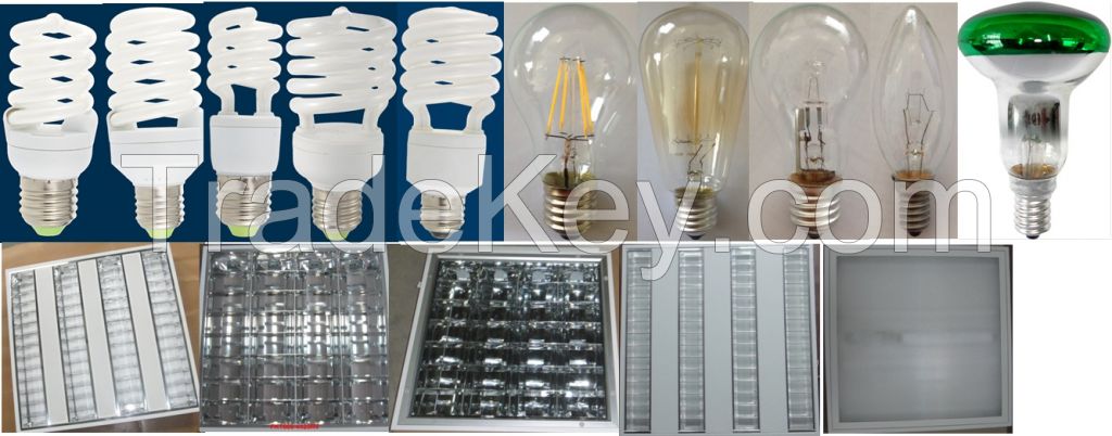 Lighting fixture/Louver luminaire/LED Filament Bulb/Energy-saving lamp