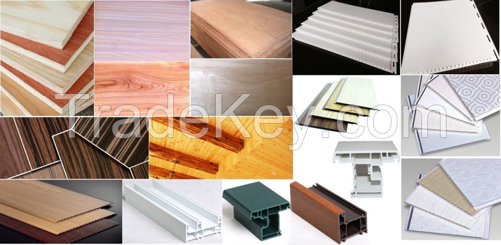 Okoume/Plywood/Engineered veneer/Melamine board/PVC Fence & panel