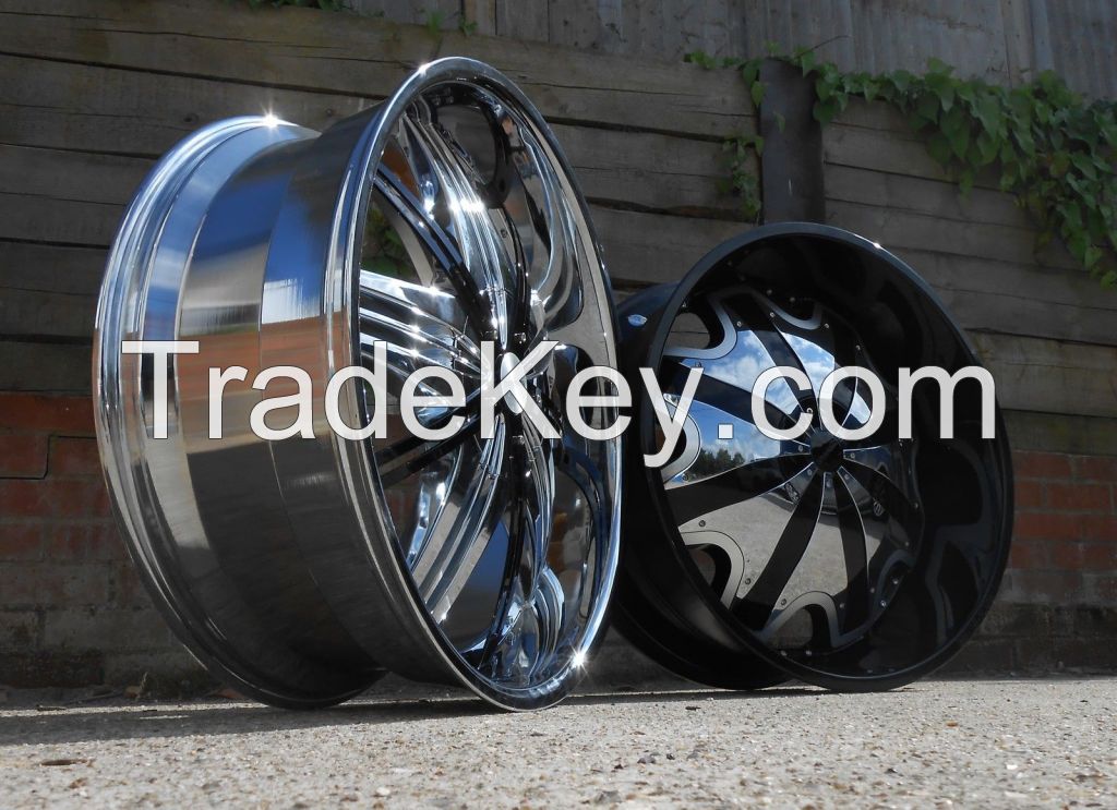 26" FULL CHROME RIMS