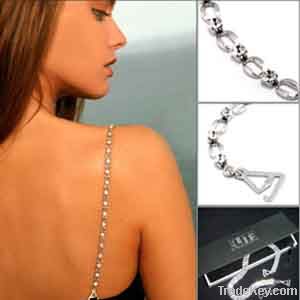 Fashion rhinestone bra straps costume accessories