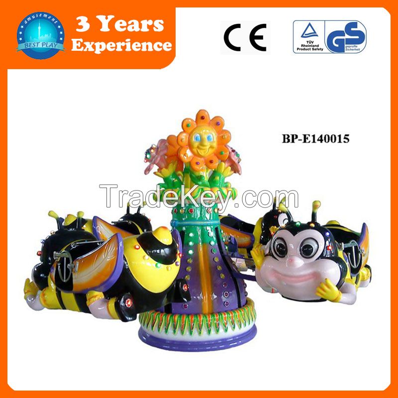 (BP-E140015)Attractive amusement park equipment Rotating bee plane kids playground