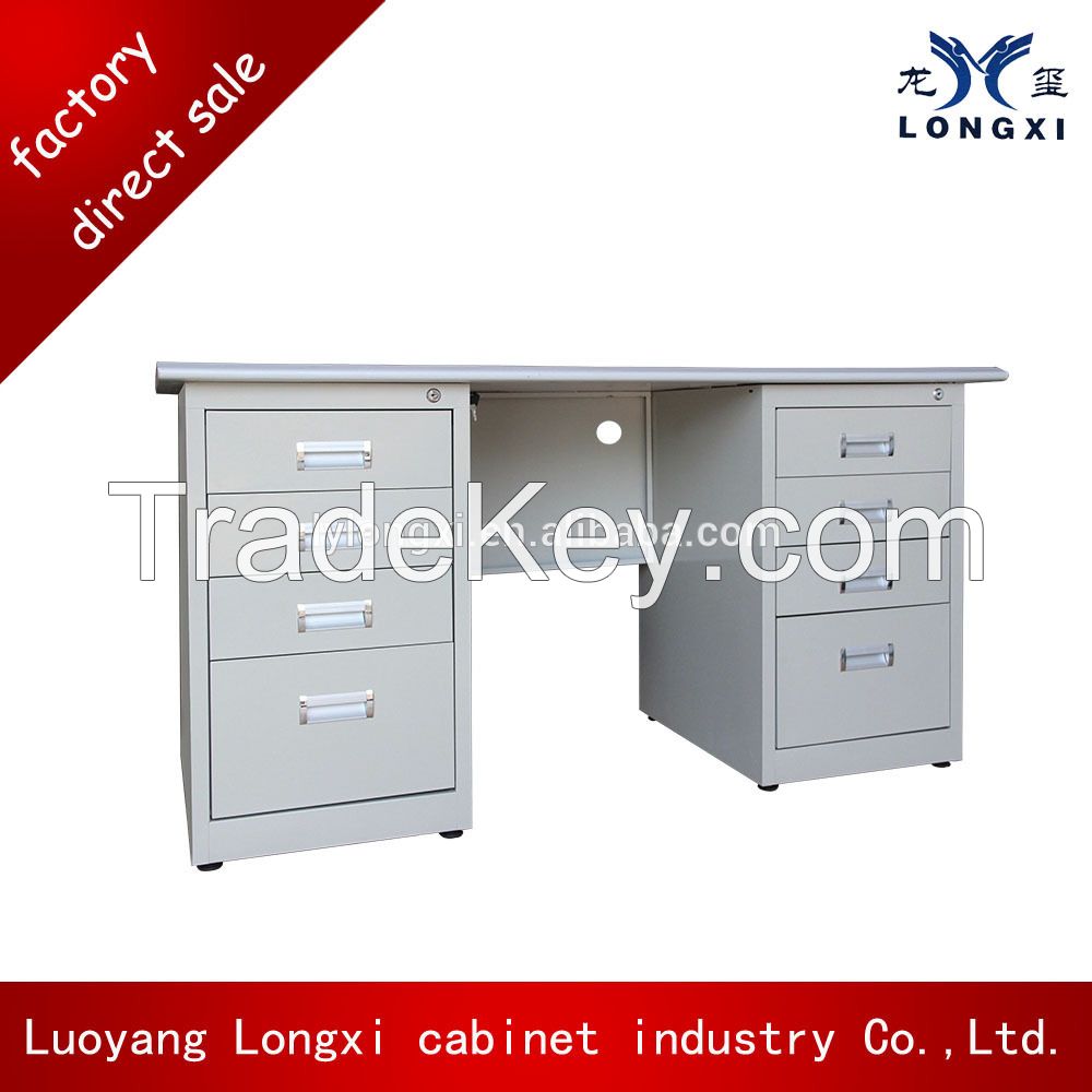 International quality standard steel office table, computer table , compact computer desk for sale