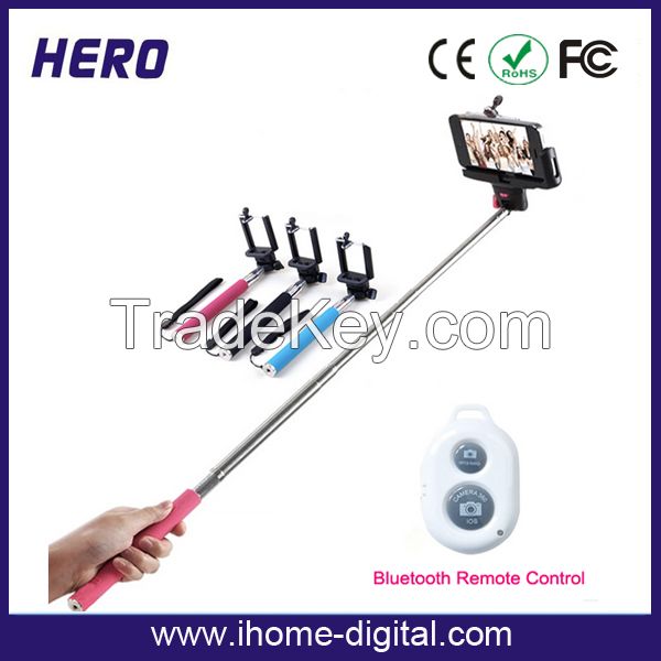 2015 fashion product selfie bluetooth monopod with high quality