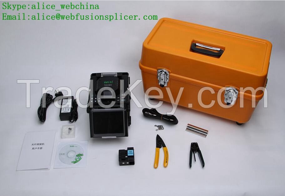 Web T1 fusion splicer fusion splicer, 100% chinese professional fusion splice 