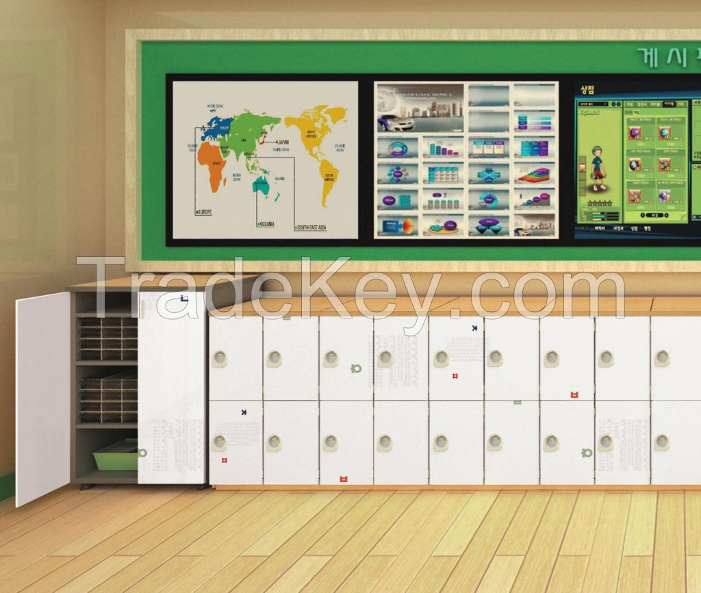 School Metal Locker With File Cabinet