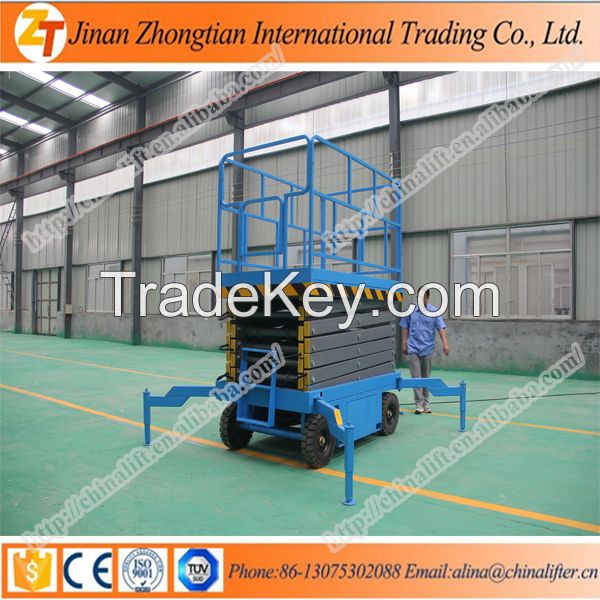 Self-propelled scissor lift platform with high lifting height large loading capacity