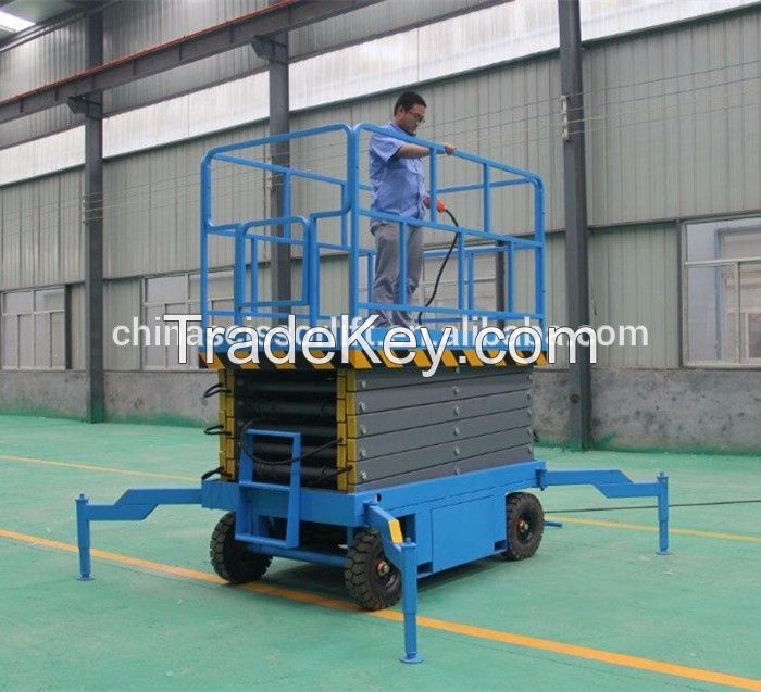  Mobile hydraulic scissor lifter platform