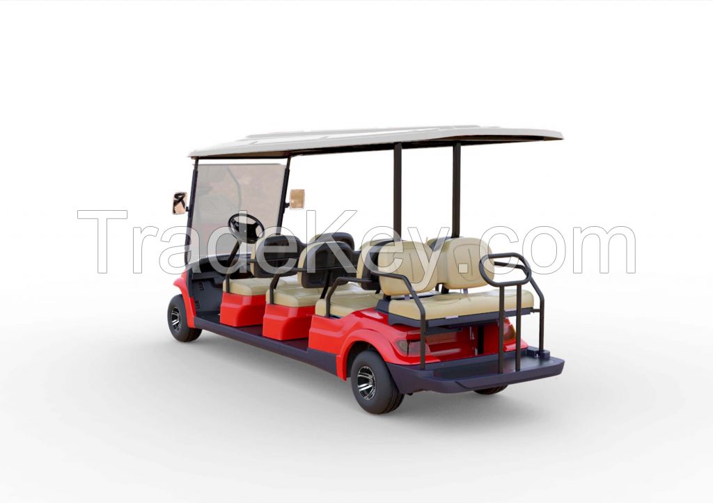 Advanced EV multi passenger electric shuttle vehicle