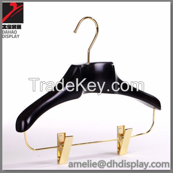 Luxury wooden hanger solid wood hangers for garment retail display