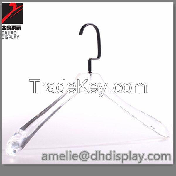 Acrylic hangers coat hangers for garment retail display 