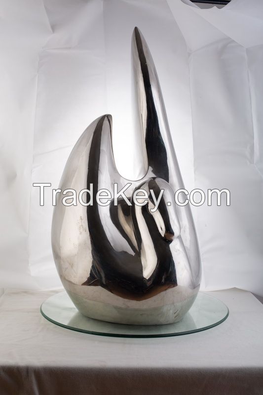 Stainless steel abstract art sculpture statues