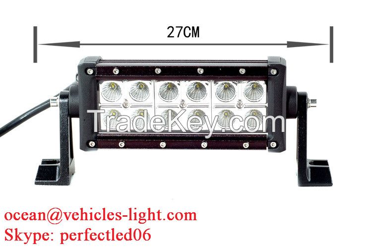 7.5'' Double row Cree 36W light bar with side bracket