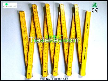 2meters folding length measuring wooden rules 