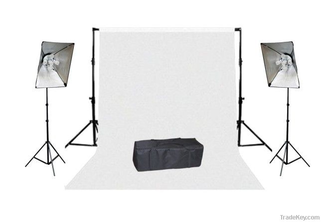 Continuous Lighting Kit With Background Support