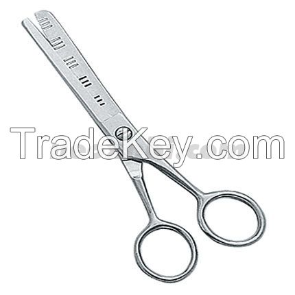 Hair thinning scissors