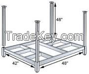  BRAND STACKABLE STEEL   PALLETS