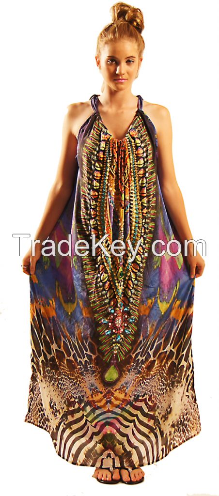 Pure silk designer kaftans 