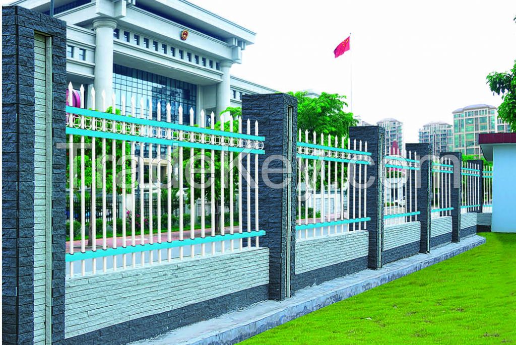 Non-welded Galvanized Zinc Steel Building Handrail Fence, Garden Railing Fence