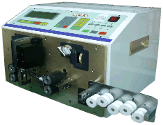 Wire cutting and stripping machine