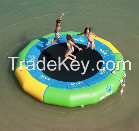 Hot sales inflatable trampoline for bungee jumping inflatable water trampoline blob for pool or lake