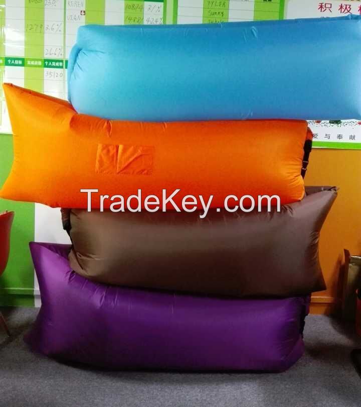 Light Weight Air Lounge Sofa / OEM Inflatable Couch Bed