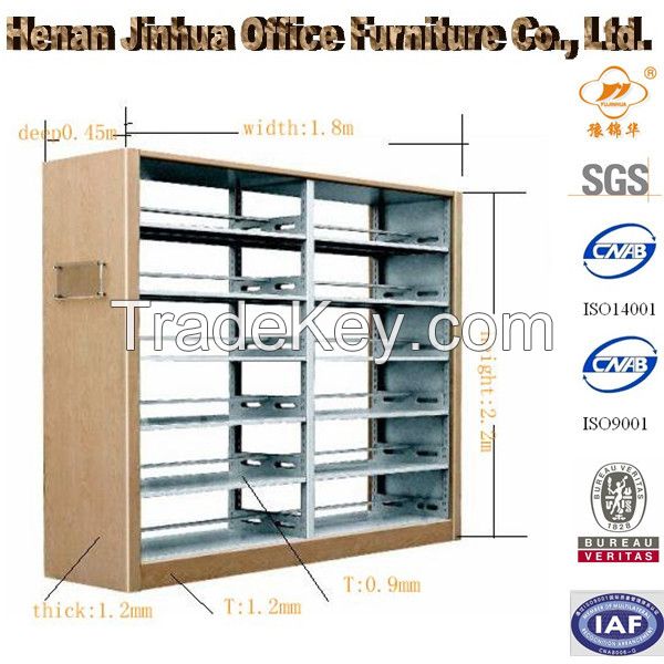 library furniture, metal/stell bookshelfs, bookrack