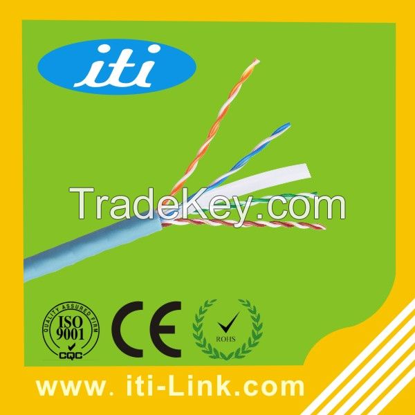 New PVC Bare Copper cat6 utp cable ethernet cable with ROHS PVC Jacket