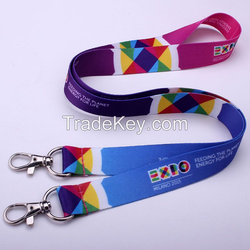 Cheap price factory directly sale custom polyester lanyards