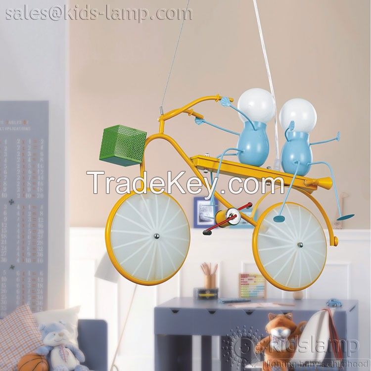 Fancy simple bike kids hanging lamps