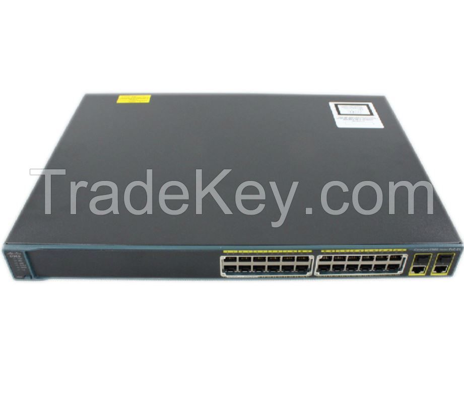 WS-C2960-24PC-L Switch 24 10/100 PoE + 2 T/SFP LAN Base Image Catalyst 2960 Series Switches