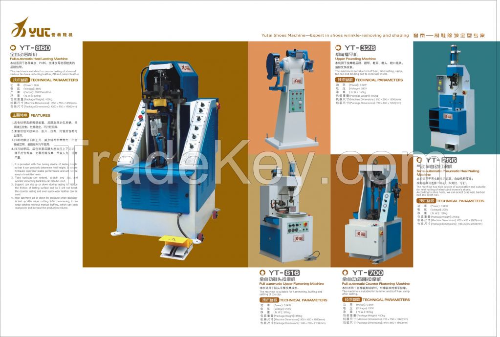 YT-860 Automatic Heel Counter Lasting Machine 