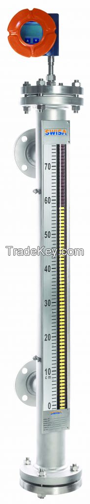 Super-chamber Technical Magnetic Level Gauge