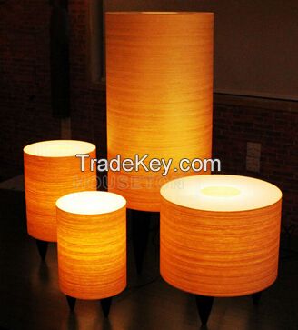 2015 wood veneer table lamp T1028-20