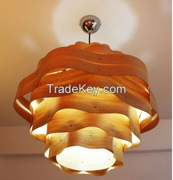 2015 hotel wood pendant light P1010-45