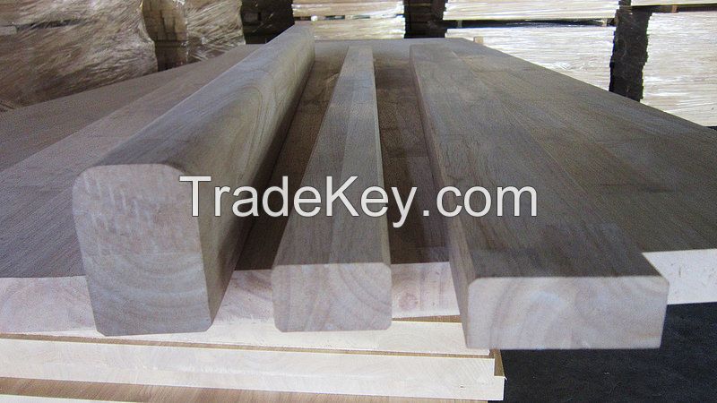 Rubber wood finger jointed boards from Vietnam