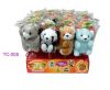 40g or 80g lollipops plush toys