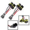 9005/9006 Male-to-Female 1-to-2 Conversion Cables, Automotive Headlight Modification Wire Harnesses, 9006 Socket Adapters