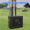 2.56kWh Outdoor Solar Portable Power Station | 25.6V LiFePO4 Battery | Off-Grid Emergency Backup Power