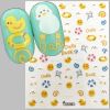  Classic Yellow Dock Frog 2D Plastic  Nail Art Stickers for Nails Decals