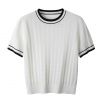2026 Lady's T-Shirt Solid color Round neck 