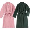 100% Cotton White Thick Terry Bathrobe for Women's Sleepwear Spa Beauty 5 Star Hotel Luxury Bath Robes With Logo Embroidered