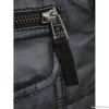 Mens Black Leather Puf...