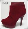 women leather flatform...