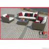 Alu frame fashion outdoor PE rattan sofa furniture for European