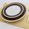 Black Glaze Ceramic Pl...